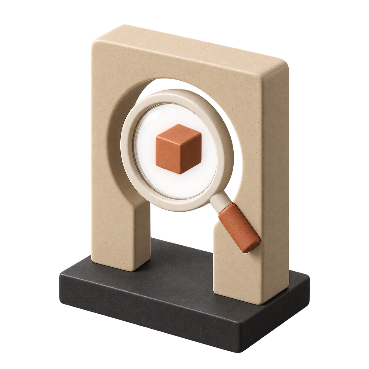 A magnifying lens assessing a visitor signal